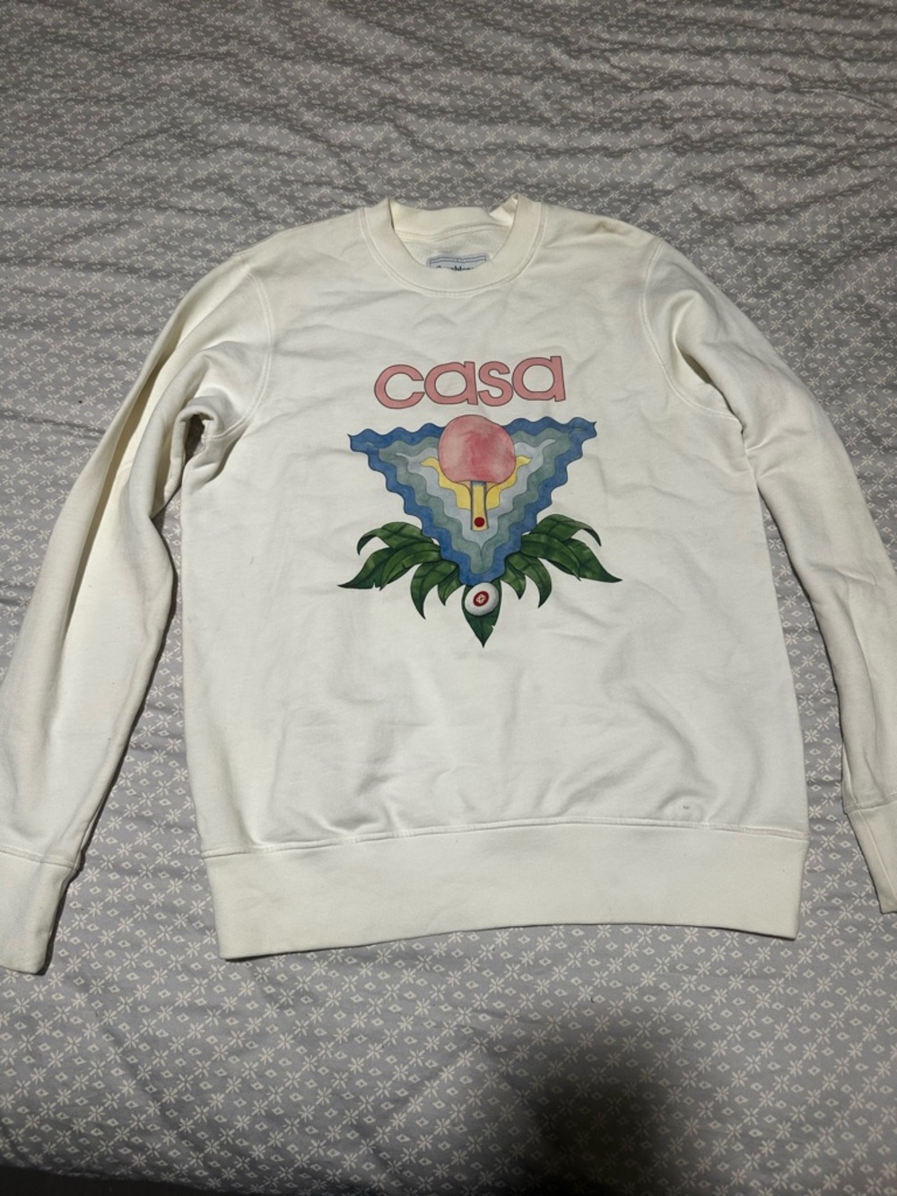 Casa Graphic Cream Crewneck Sweatshirt
